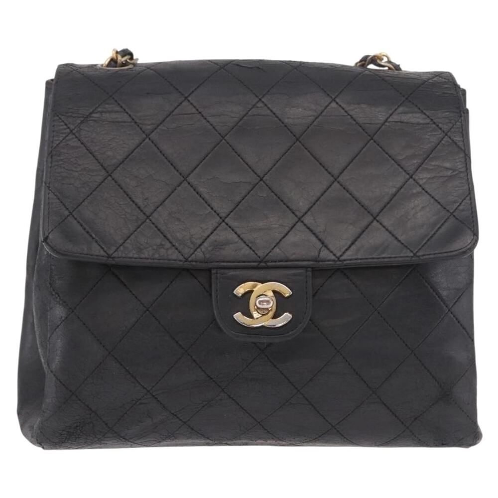 Chanel Matelasse Chain Shoulder Bag Black